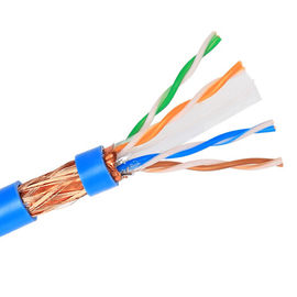 E- Cobre puro interior protegido brillante de SFTP CAT6 Lan Cable STP para el sistema de cableado