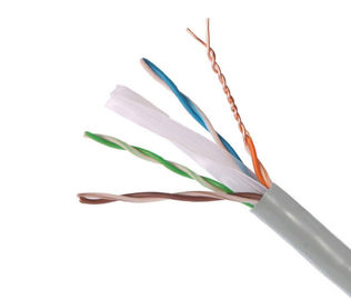 Cable de la red de UTP Cat6 Utp de la velocidad rápida, Cat6 PVC externo del cable los 305m interno