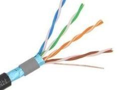 cable de la red de 500MHz S/FTP CAT6 4P + chaqueta externa del LDPE del par trenzado de F