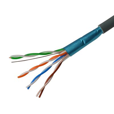8 conductores CAT5E protegieron el cable del par trenzado 24AWG del cable de Ethernet del ftp
