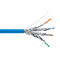 cable de la red de 500MHz S/FTP CAT6 4P + chaqueta externa del LDPE del par trenzado de F