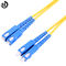 durabilidad del cable de Ethernet de la fibra óptica de los 5M SC/UPC-SC/UPC buena para la telecomunicación