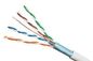 Cable de Ethernet impermeable al aire libre del OEM SFTP CCA FTP Cat5e 1000 pies 4 pares