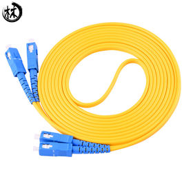durabilidad del cable de Ethernet de la fibra óptica de los 5M SC/UPC-SC/UPC buena para la telecomunicación
