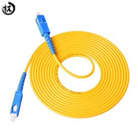 cables de puente de la fibra de los 10M UPC SC-SC, estabilidad de la temperatura alta del cable de la red de la fibra óptica