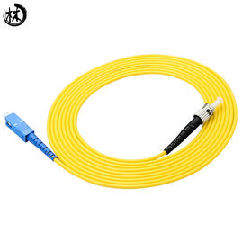 El cordón de remiendo de la fibra óptica de SC-ST UPC SX 3M modificó longitud/el diámetro del cable para requisitos particulares