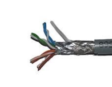 E- Cobre puro interior protegido brillante del cable STP de la red CAT6 de SFTP para el sistema de cableado