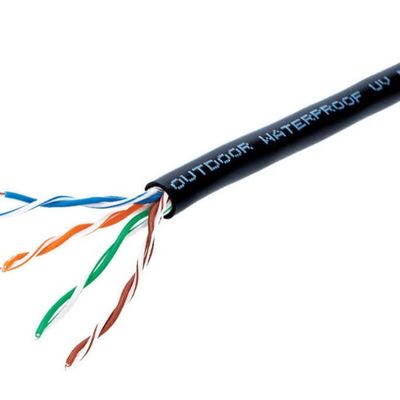 Cuatro pares de los datos Cat5e Utp de Ethernet del conductor de cable de alta velocidad 0.45mm-0.51m m