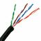 Color opcional de Cat5e de la red del par trenzado al aire libre de alta frecuencia 4P del cable