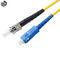 El cordón de remiendo de la fibra óptica de SC-ST UPC SX 3M modificó longitud/el diámetro del cable para requisitos particulares